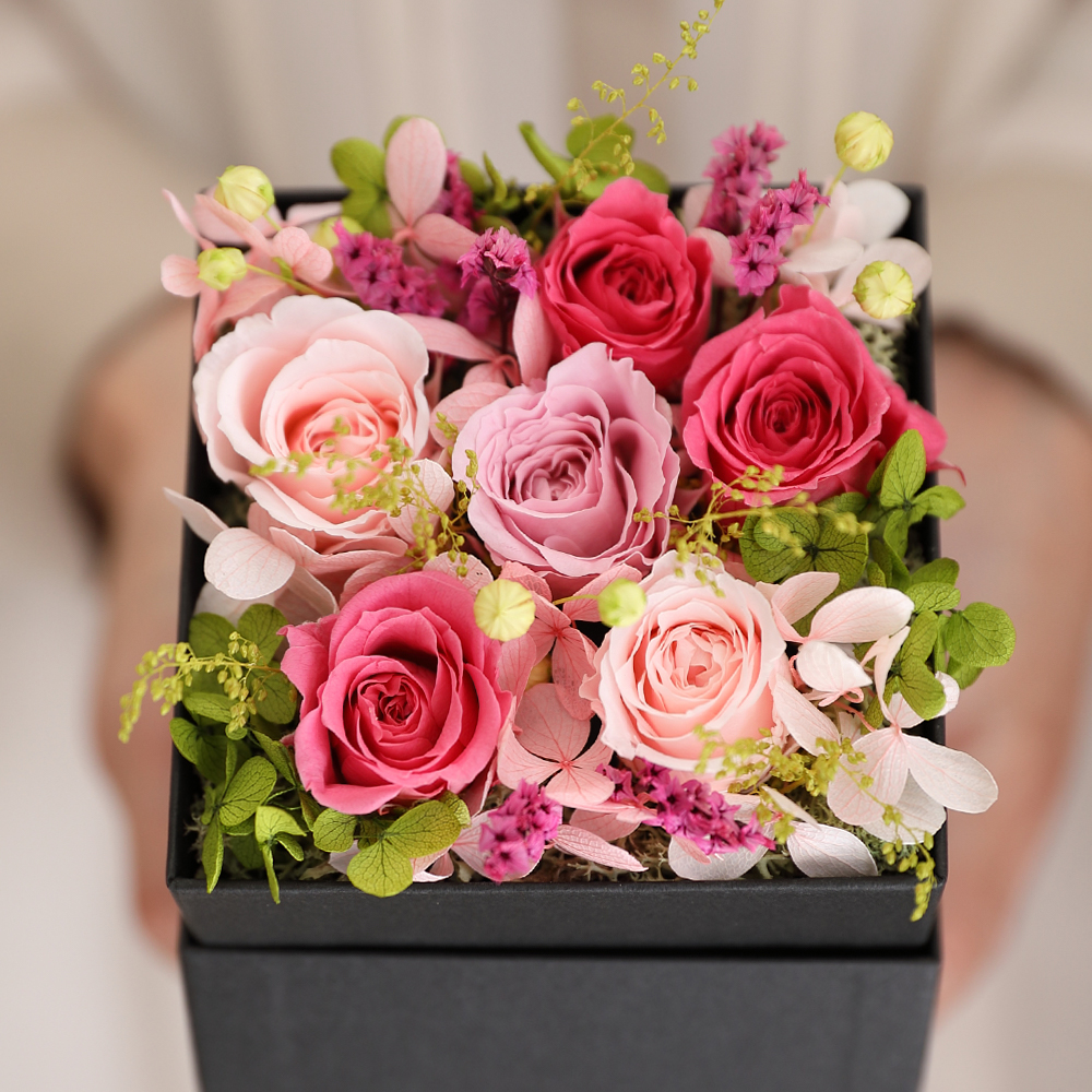 プリザーブドフラワー 1月 誕生日 フラワーギフト